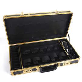 理发师美发工具便携剪刀工具收纳箱斜跨手提箱美妆大容量箱多功能