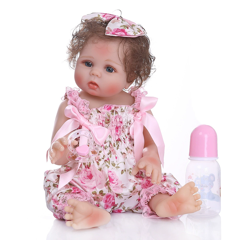 [47CM полный силиконовый имитационный кукольный младенец bebe doll reborn]
