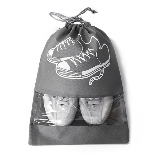 New shoe storage bag thickened non-woven dustproof shoe bag travel portable shoe bag drawstring drawstring pocket