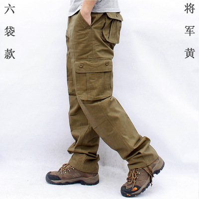 M-5XL mono multi-Bolsillo pantalones casuales rectos trabajo uniforme Protección Laboral deportes sueltos pantalones de hombre Pantalones elásticos