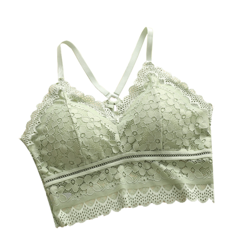 Ropa interior de mujer ligero transpirable suave tubo superior push up soporte sin anillo de acero sexy belleza espalda sujetador francés chica