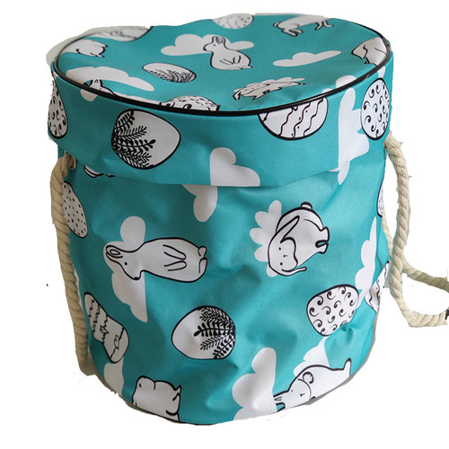 Toy bag storage children quick storage bucket basket fabric LEGO block storage bag storage zipper