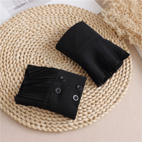 Frock coat cuff accessory, elegant small perfume style, stereoscopic chiffon exquisite, decorated cuff, faux collar