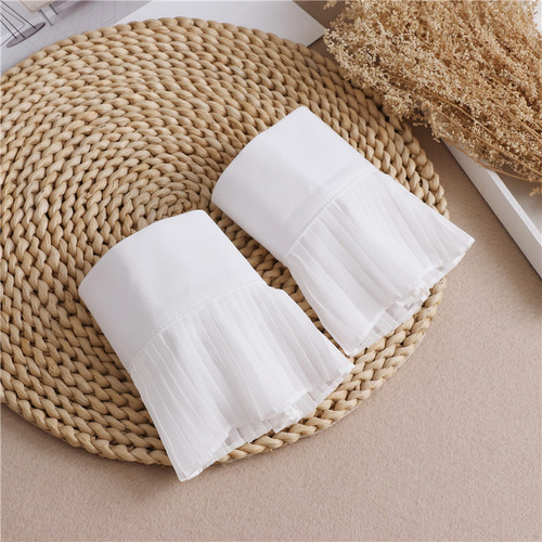 Frock coat cuff accessory, elegant small perfume style, stereoscopic chiffon exquisite, decorated cuff, faux collar