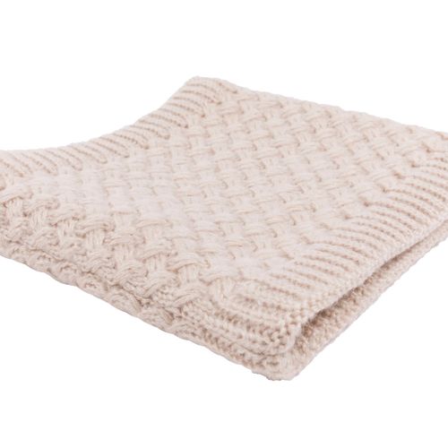 Korean style velvet thickened single-loop pullover for male and female couples winter warm wool knitted scarf set cross-border