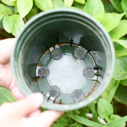 Sheet for succulent pot, bottom grid, hole grid, soil separator, water-leakage grid, breathable grid, pot base, grid.