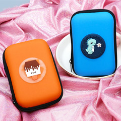 Factory direct supply cartoon coin bag square creative headphone bag data cable storage bag wholesale can add logo