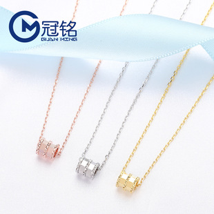 Necklace, brand accessory, chain for key bag , silver 925 sample, internet celebrity