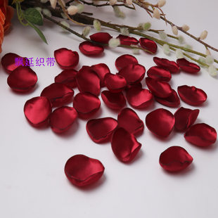 Simulation petals handmade cloth art petals color diced cloth petals laser grilled edge petals rose flower flower pair of petals