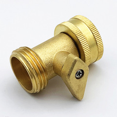 Garden full copper single pass ball valve American style garden hose shut-off valve Garden water pipe connection valve with switch