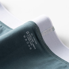 Spring and summer new underwear men's pure cotton boxer briefs mid-rise solid color men's underwear wholesale seamless underwear for men