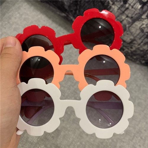 1380 Sunflower Cute Children's Sunglasses Cute Little Flower Children's Glasses Children's Sunglasses