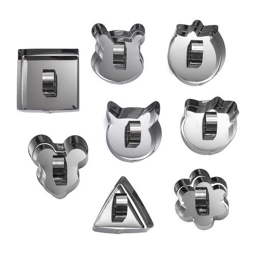 Manufacturer small mousse circle stainless steel cake mold heart-shaped with push plate pressure plate DIY baking tool