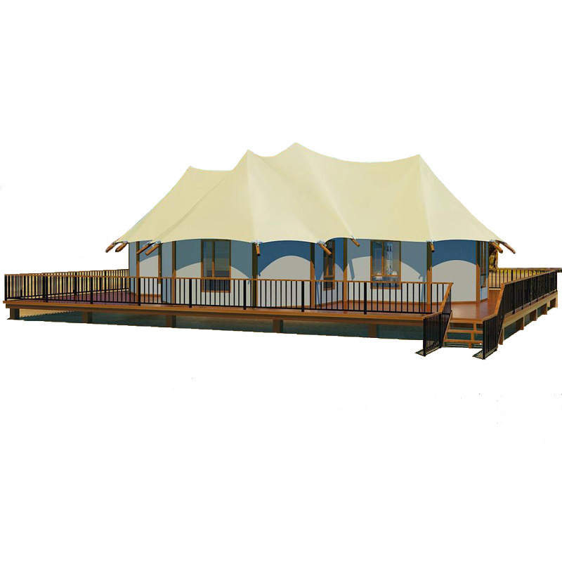 Campamento temático salvaje tienda de lujo hotel un dormitorio una sala de estar 60 metros cuadrados baño independiente con decoración de lujo