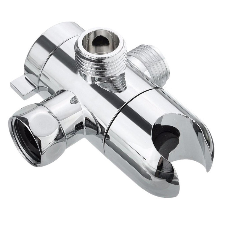 American bathroom three-way socket water separator Amazon shower nozzle three-way shunt with socket adapter