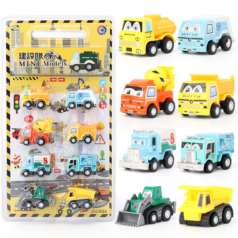 Children's Toys 40 Mini Scene Plastic Huili Car Construction Work Car City Hunting Q Car