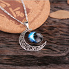 Necklace, starry sky, “Frozen”, with gem