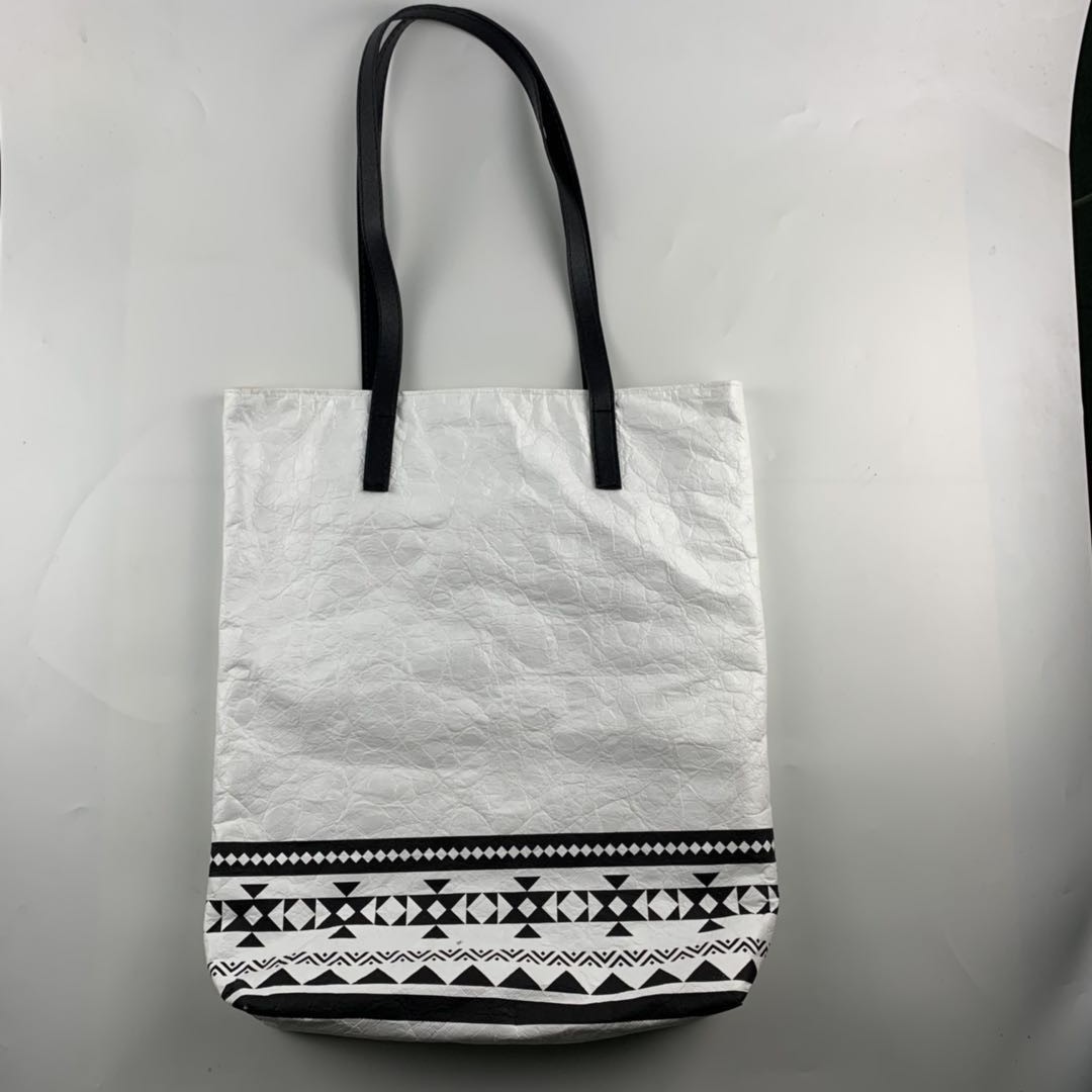 广州厂家杜邦纸学生简约手提购物袋 创意全棉加杜邦纸袋 可订logo