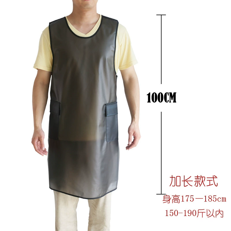 [新款防水透明围裙TPU环保厨房烘焙创意宠物店免系带工作服 亚马逊]