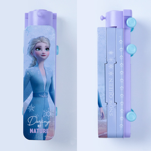 Disney Children's Stationery Box Frozen Cartoon Double Decker Train Multifunctional Creative Pencil Box for Elementary School Students