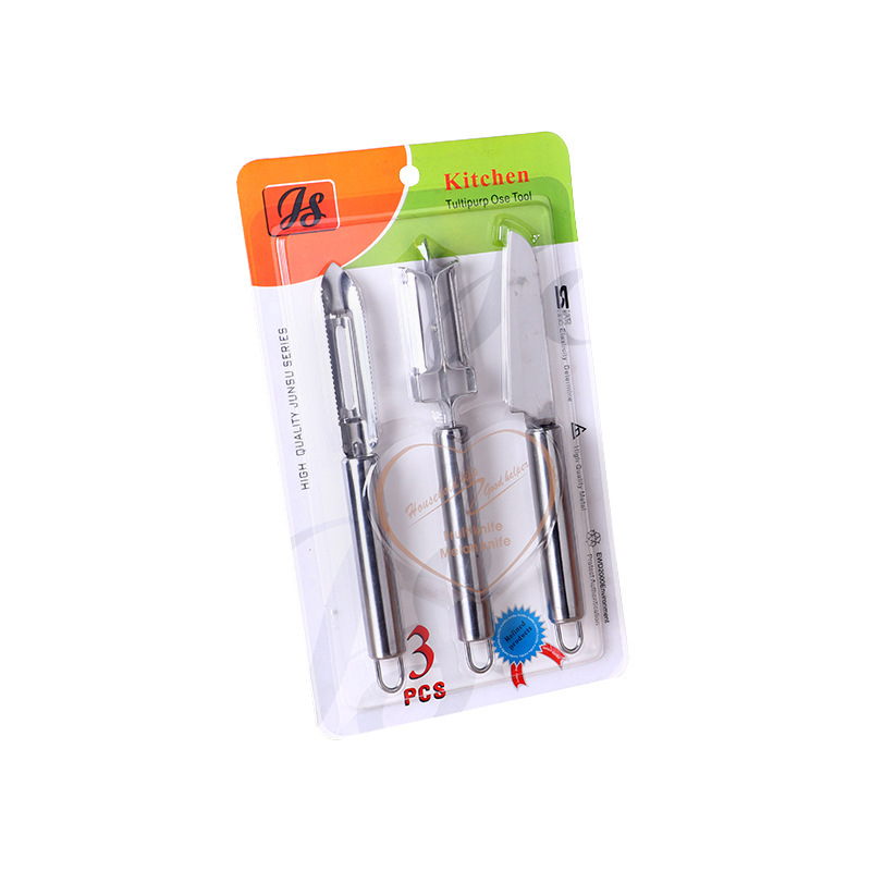 Multifuncional cuchillo de fruta de acero inoxidable pelador hogar creativo cocina fruta gadget combinación regalo traje