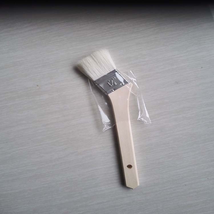 厂家直销马蒂款木柄羊毛刷 水性羊毛刷 长柄羊毛刷 油漆羊毛刷