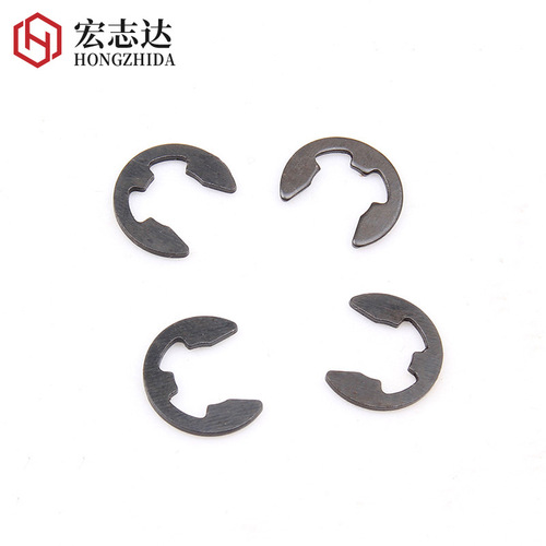 Black open retaining ring snap ring E-shaped retaining ring 65 manganese E-shaped shaft buckle open retaining ring M1.5M2M3M4M6M7