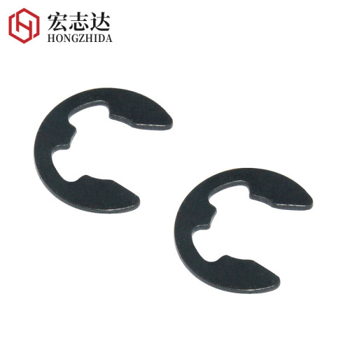 Black open retaining ring snap ring E-shaped retaining ring 65 manganese E-shaped shaft buckle open retaining ring M1.5M2M3M4M6M7