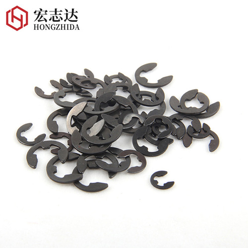 Black open retaining ring snap ring E-shaped retaining ring 65 manganese E-shaped shaft buckle open retaining ring M1.5M2M3M4M6M7