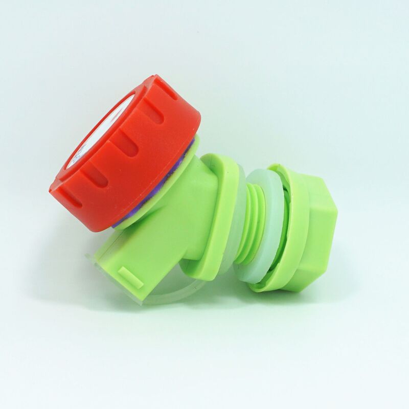 Spout stopper with water outlet faucet knob type wine bottle spout with dust cover dustproof spout stopper bucket faucet