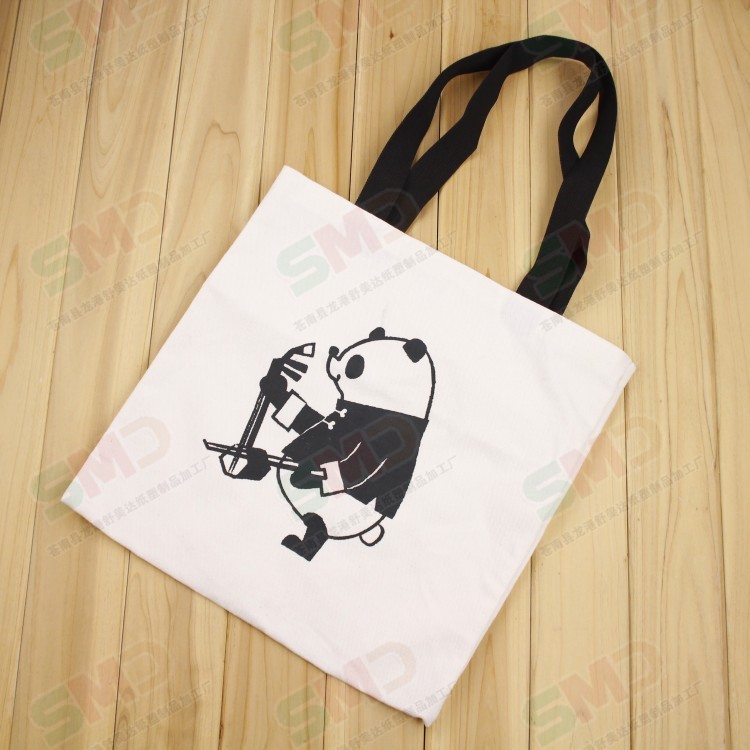 厂家供应手提环保加厚棉布购物袋定 制logo帆布袋定 做 拉链