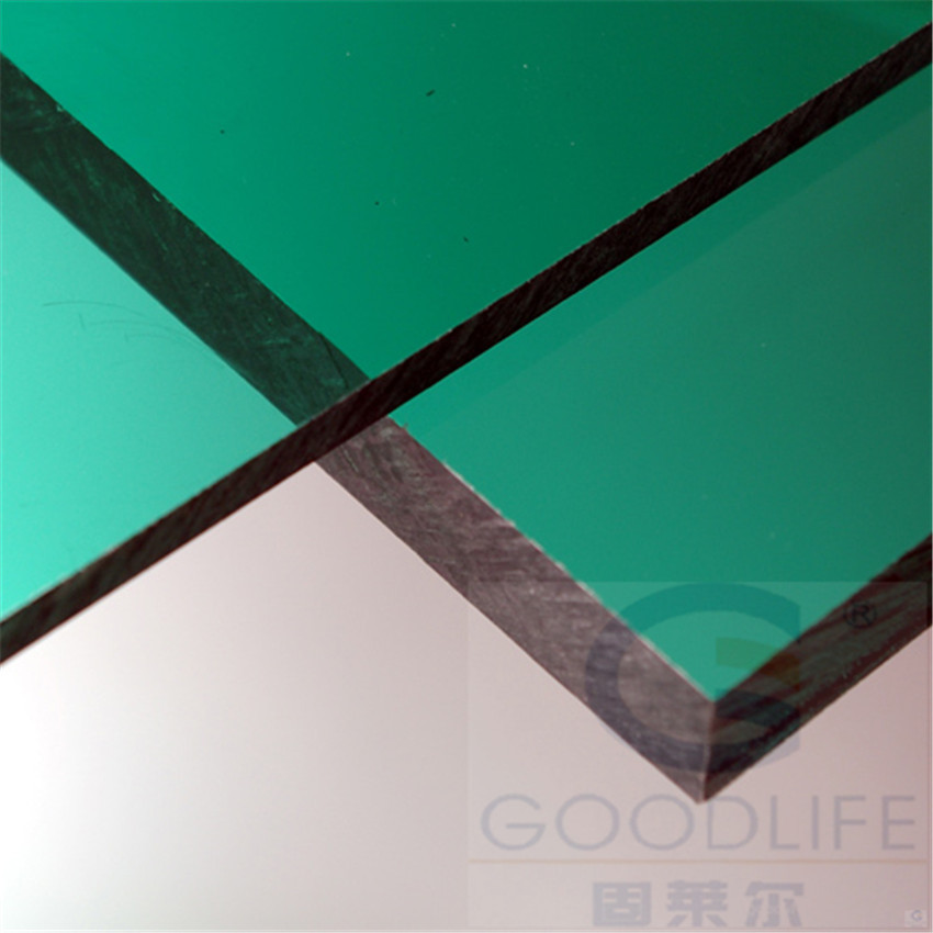 中山固莱尔厂家供应透明pc板阳光板雨棚 pc遮阳棚批发