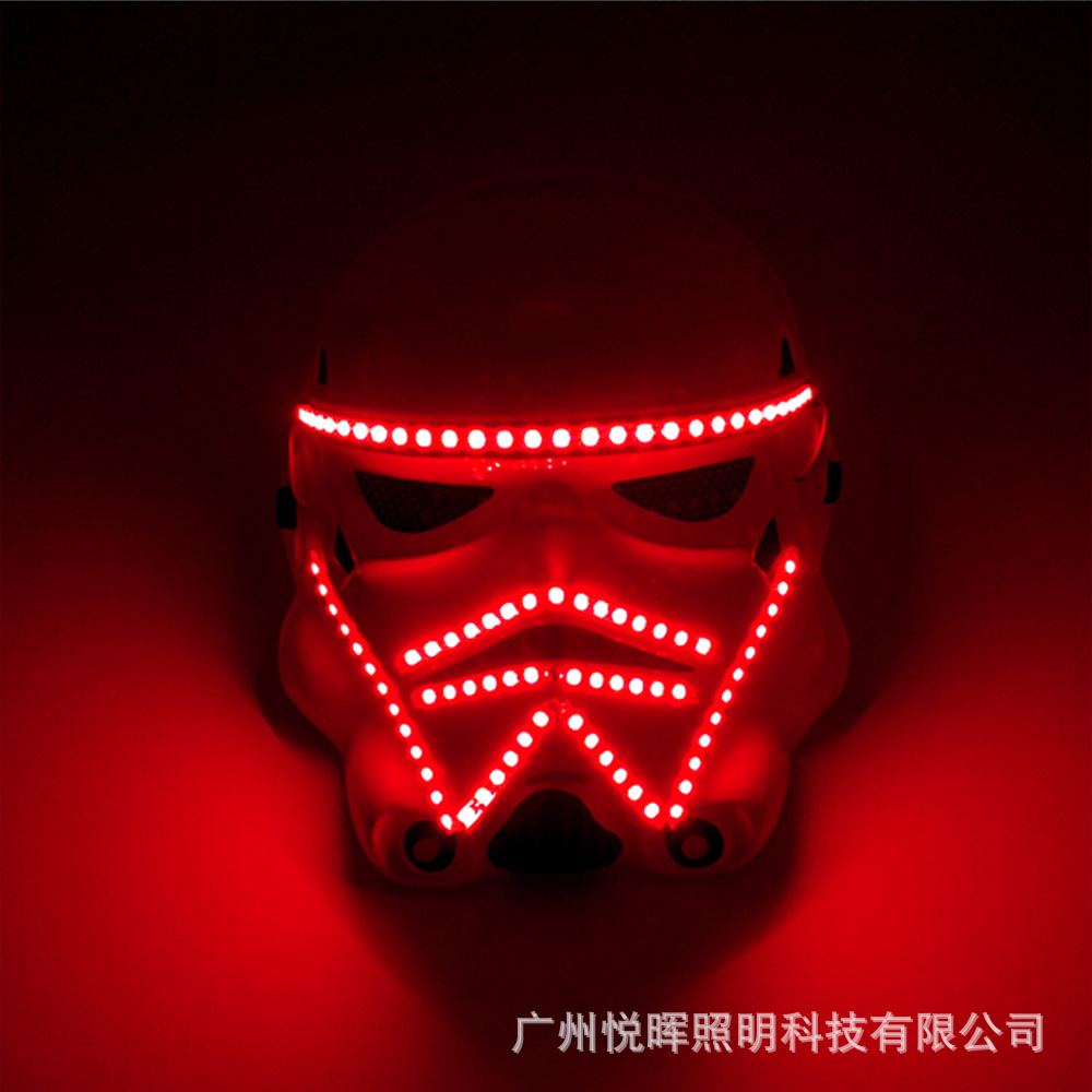 LED Star Wars máscara 5V lindo papel de película Juego brillante apoyos flash brillante máscara Nuevo
