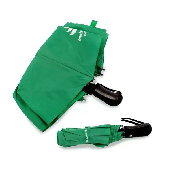 Creative tri-fold folding windproof aluminum alloy dual-use sun-proof umbrella customized printed LOGO gift advertising rain
