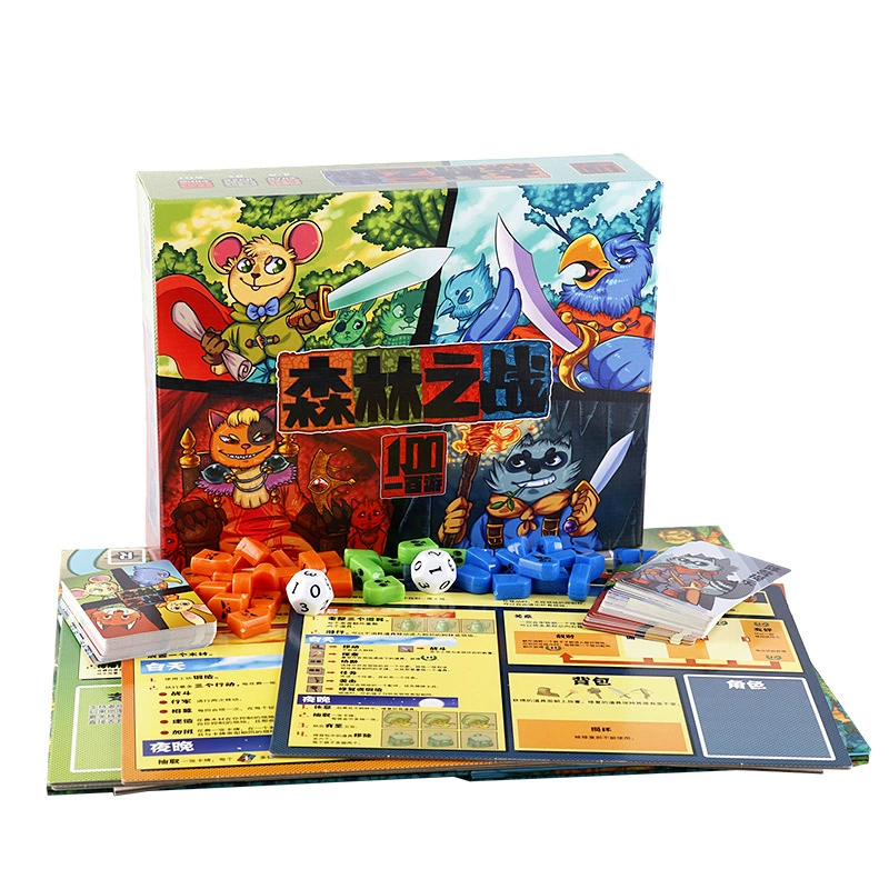 Forest Battle Battlechers Boarding Card Animal Rights Conflict Corporation Fighting Strategy Maolin Adventure Adult Party Game