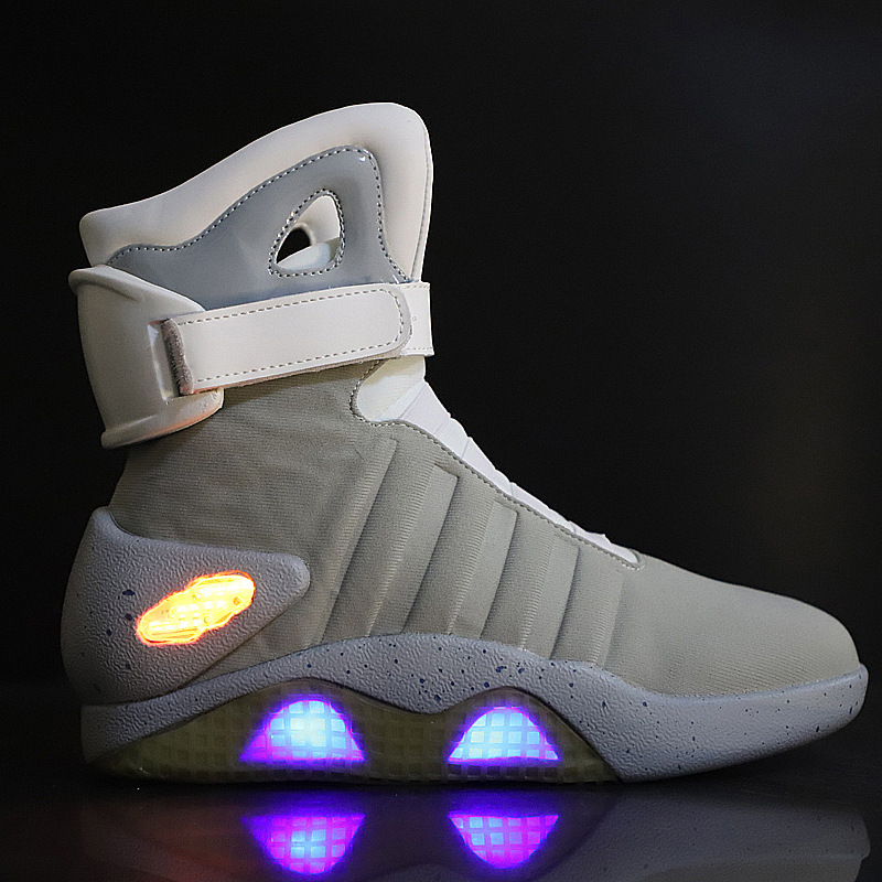 Future Warrior High-Top Sneakers USB Charging Ghost Step Dancing Men's Shoes Non-Slip Colorful Night Luminous Basketball Led Light Shoes Future Warrior High-Top Sneakers USB Charging Ghost Step Dancing Men's Shoes Non-Slip Colorful Night Luminous Basketball Led Light Shoes