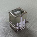 优联康品牌USB B型母座  USB BF弯脚母座连接器 电脑打印接口B母