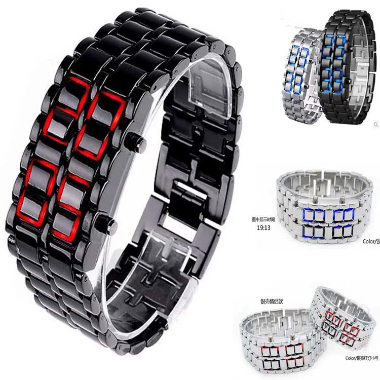 Специальная акция, оптовая продажа корейские LED-часы, креативные часы LED Langles Watch, модные лавовые LED-часы