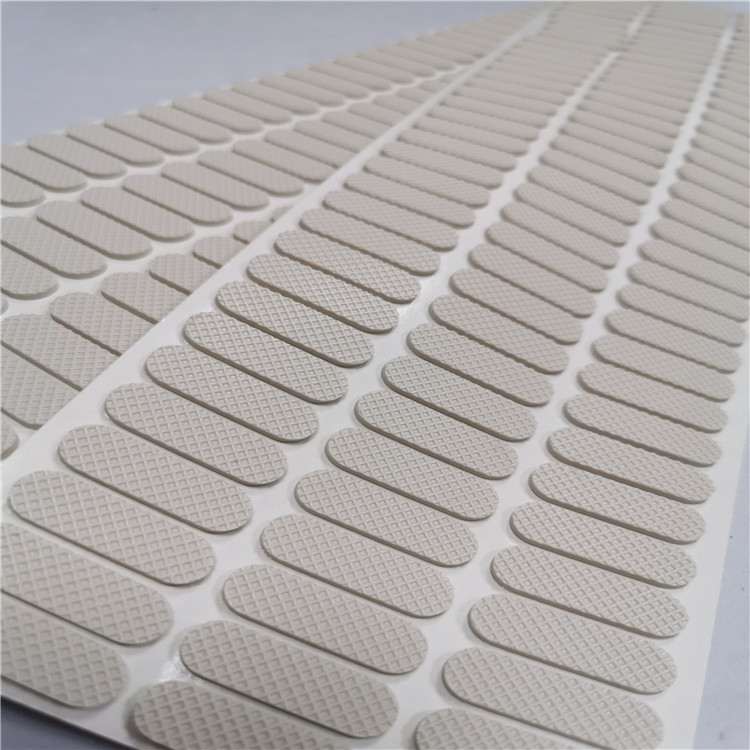 Manufactor supply silica gel shim customized shock absorption Buffer Electronics base Bluetooth loudspeaker box black and white grid Silicone pad