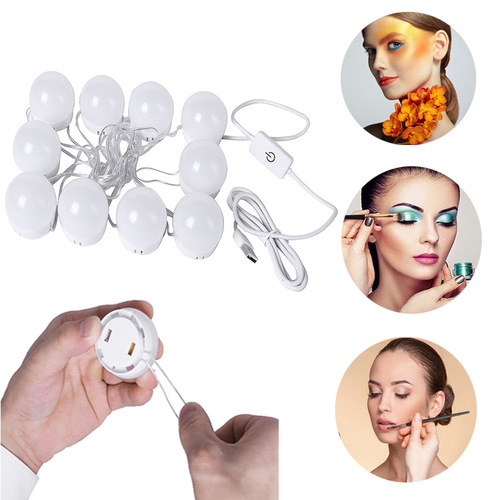 Hollywood Mirror Vanity Lamp Bulb Three-Tone Dimmable Makeup Light OEM Manufacturer LED Mirror Bulb