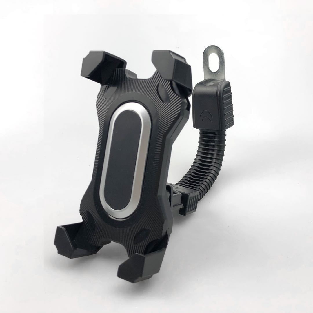 Soporte universal para teléfono de motocicleta con cuatro garras firmes.