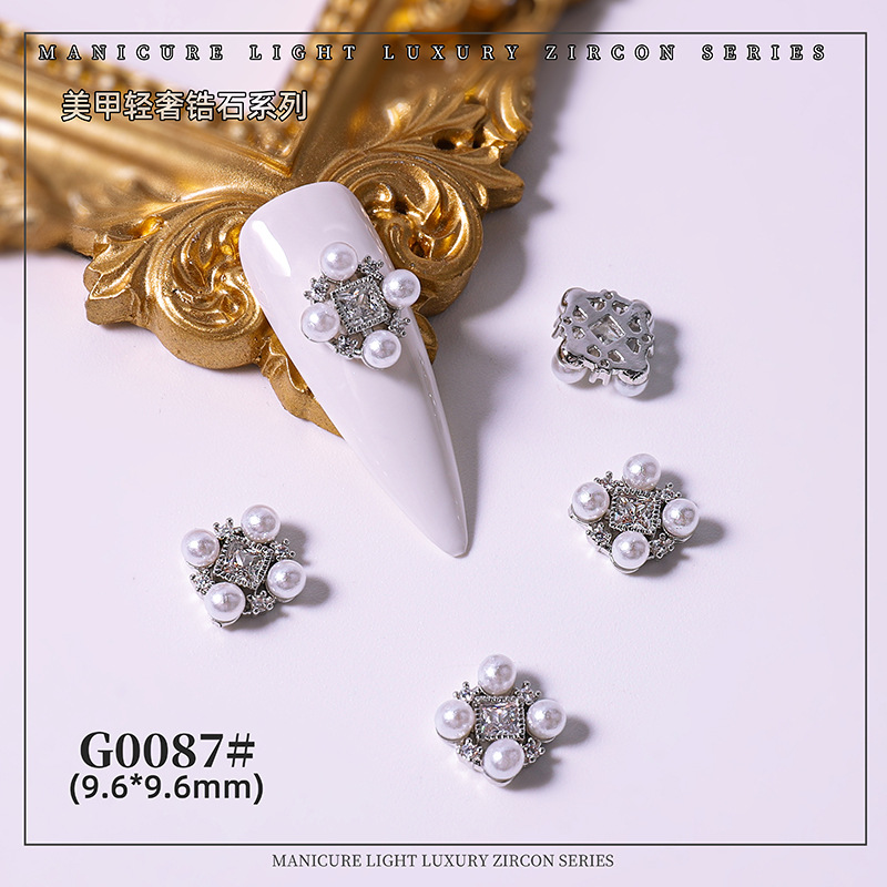 Celebridad en línea LZ clavo perla arco joyería cadena términos Shell Starfish tridimensional colgante lujo metal ZIRCON diamante