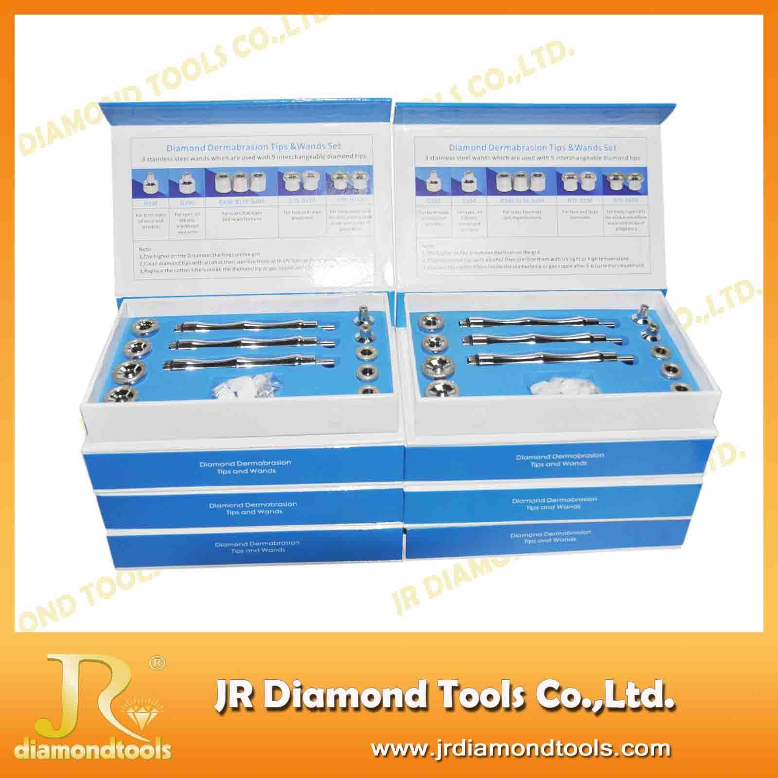 供应钻石美容钻石电镀磨皮头去死皮角质修复肌肤头（铝杆套装）