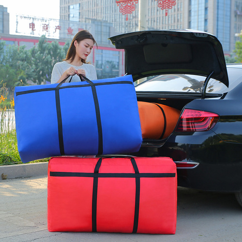 Oxford cloth moving bag luggage bag extra large quilt storage bag clothing luggage bag moving packing bag wholesale