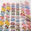 Fashionable children's hairgrip, cartoon cloth, hairpins, card holder, cute set, hair accessory, Korean style, wholesale