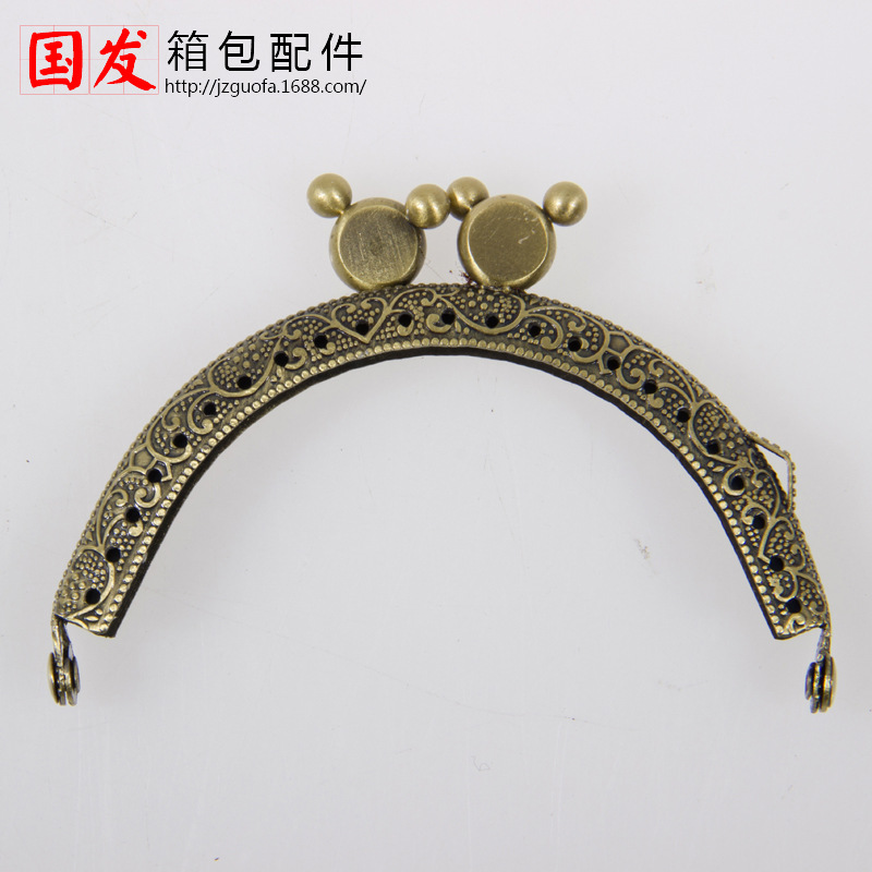 8.5Cm semicircular convexo Mickey cabeza oro bronce plata pistola negra