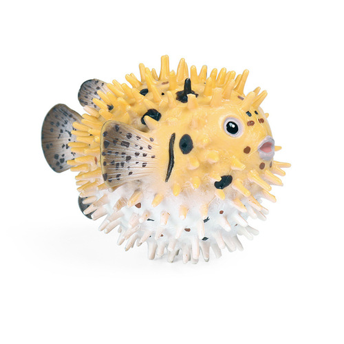 Children's cognitive toy simulation animal model solid ocean dolphin thorn good little hard jaw fish puffer fish plastic ornaments