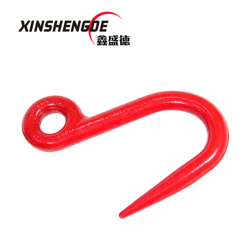1t钢管钩 起重吊钩 尖嘴吊钩 环眼大开口吊钩 眼型钢管钩