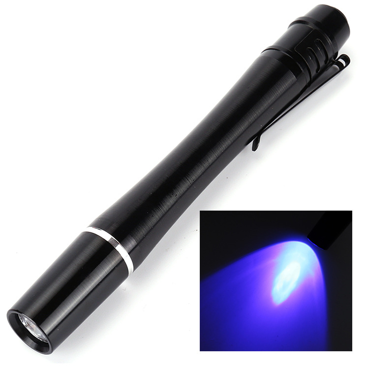 Pluma de luz púrpura detector de dinero de luz pluma UV395mn detector de dinero de longitud de onda anti-falsificación tabaco vino púrpura luz pluma fabricante de Luz image 3