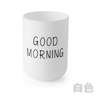 Bicchiere portaspazzolini stile nordico con supporto_voghion.com